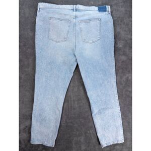 Abercrombie & Fitch 90s Straight Jeans Womens Plus Size 37 24L Light Wash NWT